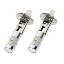 2pcs H1 5630 10SMD LED 5W White Car Auto Truck Fog Light Head Lamp Bulbs A