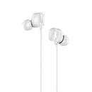 Lenovo HF150 In Ear Earphones 3.5mm Wired Earbuds Earphones w/ Mic (White)