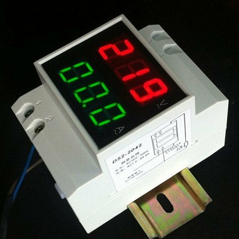 D52-2042 AC 80-300V Digitial LED MultiFunction Meter Voltmeter Ammeter Use S3W9