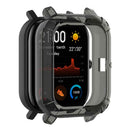 Half Pack TPU Case Cover Shell for Amazfit GTS Smartwatch (Clear Black) A