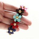 2pcs Women Girls Flower PonyTail Elastic Rubber Hair Band Tie Rope Ring MO