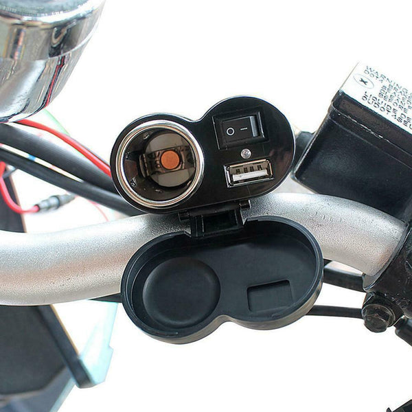 Useful USB Lighter Waterproof Power Port Outlet Socket For ATV Boat