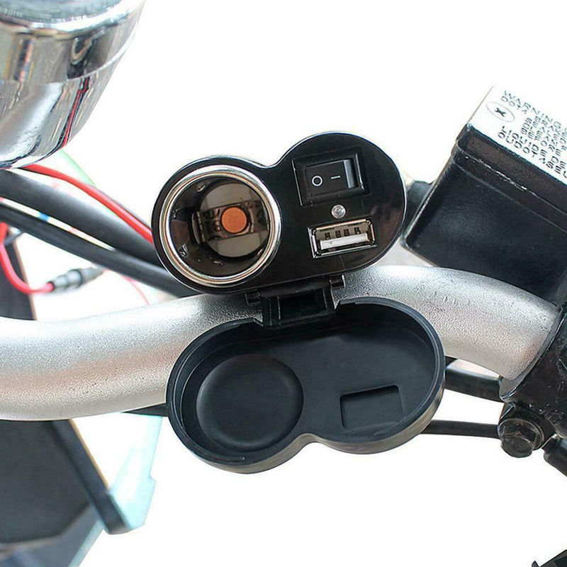 Useful USB Lighter Waterproof Power Port Outlet Socket For ATV Boat