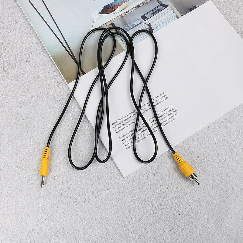 3.5mm 1/8" mono male plug to single rca male audio video^cable adapter cord 1 TE