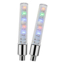 2PCS Led Flash Tyre Wheel Valve Stem Cap Light Set for Car Bike Bicycle