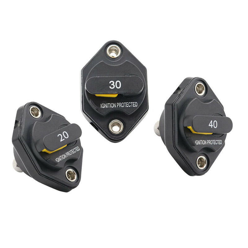 20A AMP Circuit Breaker Dual Battery Manual Reset IP67 W/proof 12V 32Volt