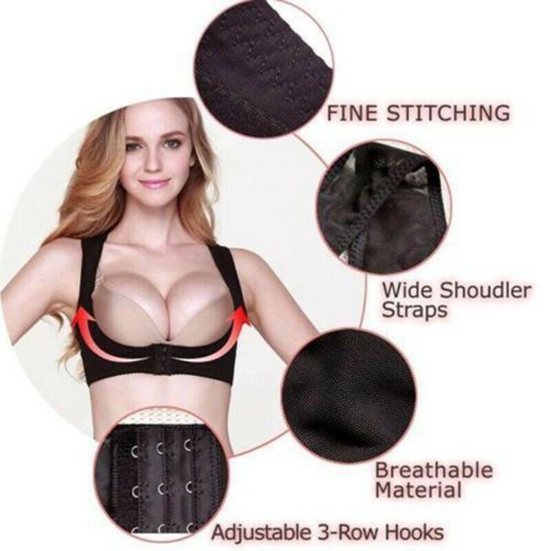 Adjustable Women Elastic Back Support Belt Chest Posture Corrector Shoulder Y6Z3