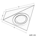 1Pc Kitchen Under Cabinet e Led Light Stainless Steel Downlight Cool Whie V5J4