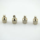 4PCS Metal Slotted Head Valve Stem Caps With Core Remover Tool Motorcyle Car