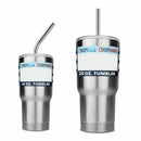 Stainless Steel Straws, 6 Pack Reusable Straws with 2 Pcs Cleaning Brushes, G1Q3