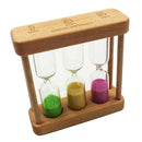 Wooden Sandglass Hourglass 1/3/5 Minute Sand Timer, Kitchen Cooking Dining Kids