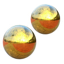 2-Pack 304 Stainless Steel Gazing Ball, Hollow Seamless Mirror Ball Sphere for