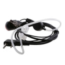 LED PTT Handsfree Air Tube Headset Earphone Mic For 2Pin Radio Walkie Talkie