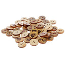 50pcs 2 Holes Sailing Wood Buttons Clothing Decor DIY Sewing Scrapbooking