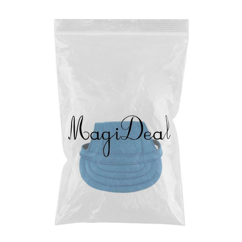 2-Pack Canvas Beret Cap Beseball Hat Sunbonnet With Ear Holes For Small Dog