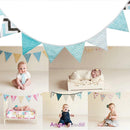 Flags Cotton Lace Banner Bunting Garland Pennant Wedding Birthday Party Decor