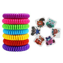 10pcs Anti Mosquito Repellent Multicolor Pest Control Bracelets + 6 Free PatchME