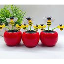 2PCS Dancing Solar Powered 3 Bumble Bee For Home Ornaments Gifts