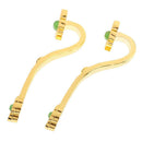 Golden Ruyi Scepter Ornament Chinese Classical Amulet Home Office Decoration