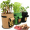 Potato Planter Bag/Plant Pots,7-Gallon Window Vegetable Planting Grow Bag,D