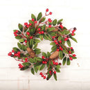 Pine Cone Leaf Berry Wreath for Home Window Door Wall Christmas Decoration