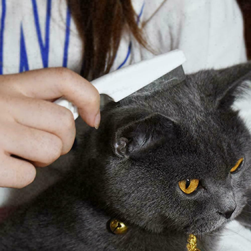 Pet Fur Shedding Pet Dog Cat Hair Brush Kit Fur Grooming Comb New Rake Trim W8G2