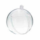 20Pcs Christmas Tress Hanging Decorations Ball Transparent Open Plastic Tra