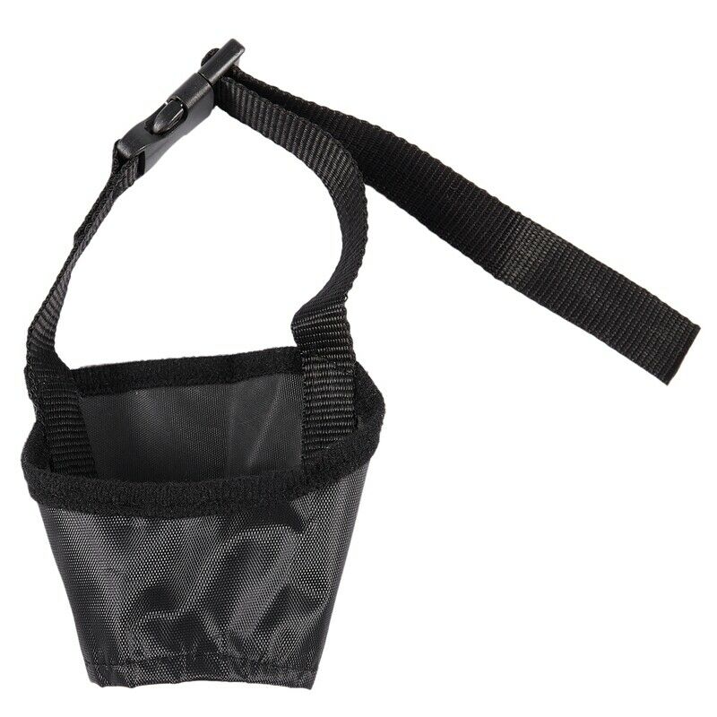 Pet Dog Muzzle Breathable & Adjustable Stop Biting Barking Nipping Chewing  K7U1