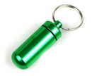 Portable Small Aluminum Waterproof Pill Bottle Cache Drug Container Keychain 3C