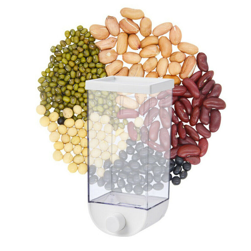 3pcs Wall Mounted Dry Nuts Grain Food Dispenser Food-grade Storage Jar 1500ml