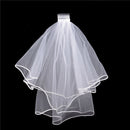 4Pcs Bride to Be White Garter Sash  Badge Rosette Bachelorette Party Set LJ