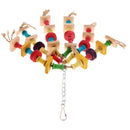 Colorful Parrot Macaw Cage Chew Toys Pet Bird Conure Swing Scratcher