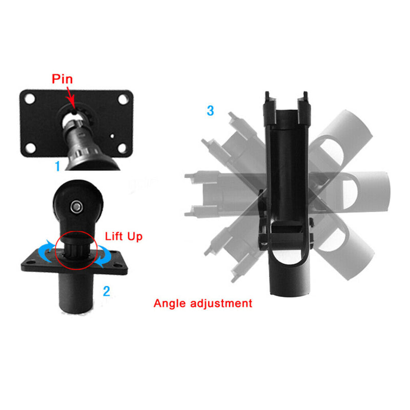 Adjustable Fishing Rod Holder Support Boat Pole Stand   Bracket DURABLE .