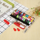 42 Color Handmade Sewing Thread+Needle+Scissors+Needle Threader Sewing Kit A