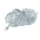 LED Curtain String Light Star Moon Plug Fairy Night Light  (EU Warm Light)