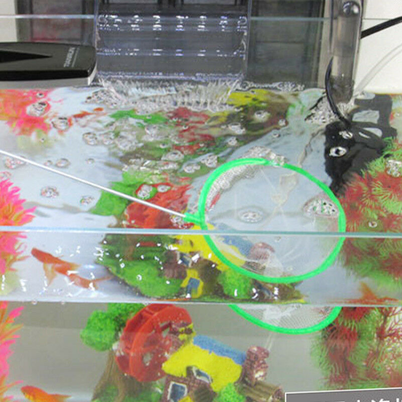 3Pcs Aquarium Fish Net Stainless Frame Fish Shrimp Tank Landing Cleaning  Dcql