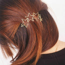 Women Hollow Five-pointed Star Hairpin Hair Clip Bobby Pins Hair Accessorie