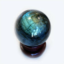 Natural Labradorite Rose Crystal Ball Quartz Amethyst Sphere Stone Craft Deluxe