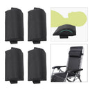 4pcs Folding Recliner Chairs Head Cushion Pillow for Outdoor Leisure Sun Lounger