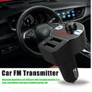 HK203 Car FM Transmitter Bluetooth Handsfree MP3 Player Dual USB Charger