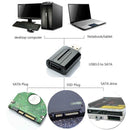 USB 3.0 to SATA Plug and Play Converter Adapter for External 2.5 3.5 HDD