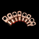 60Pcs Electrical Copper Lug Cable Wire Connectors Crimp Terminal SC6-25 S IVO