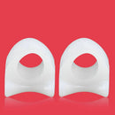 2x Toe Pad Bunion Gel Separator Overlap Silicone Corrector Pain Relief Fu OQV