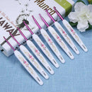 8Pcs TPR Soft Handles Aluminum Hook Crochet Knitting Needles DIY 2.5-6mm Set
