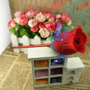 5 Pcs/Set Color random Flowers Rose Ball Pen Gift Rose Decoration Ballpoint PenL