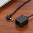 Headset Adapter 2.5mm TRS Plug to RJ9 6P4C Socket Cable for Cisco Phone