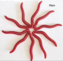 50Pcs Red Earthworm Fishing Bait Worm Lures Crankbaits Hooks Baits Tackle Soft !