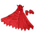 Unisex Boy Girl Horn Devil Cloak Cape Halloween Prop Fancy Costume