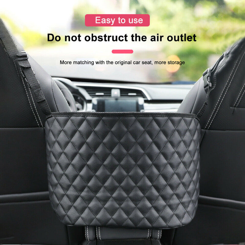Backseat Barrier Universal Handbag Holding Net Solid Pets Car Seat Storage Bag
