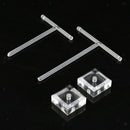 10x T-Shape Jewelry Earring Display Stand Holder Showcase Organizer Earring Tree